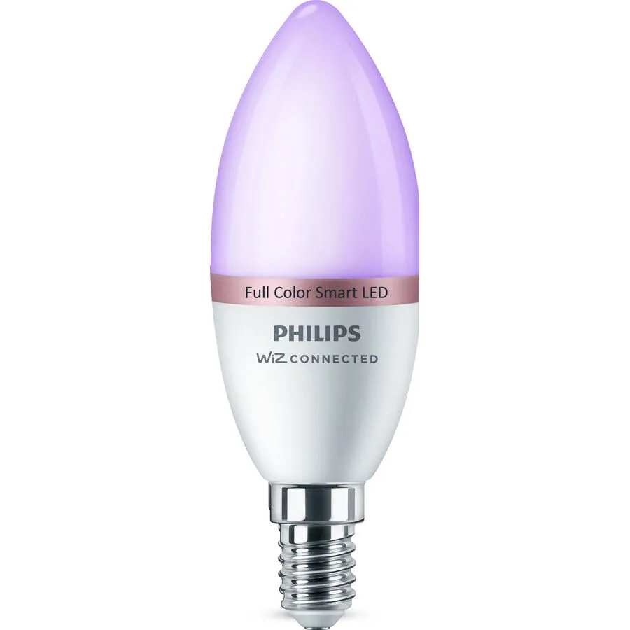 Leuchtmittel WiZ Kunststoff E14 17.5 W - Farbe: weiss - LED - Lichtfarbe: Extra warmweiss - Helles Neutralweiss - LED Leuchtmittel