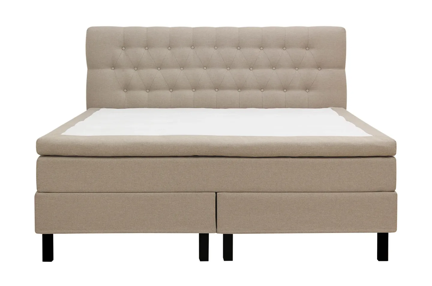 HVILA Classic Komplett Sängpaket 180x200 cm Kontinentalsäng med diamant sänggavel - Beige