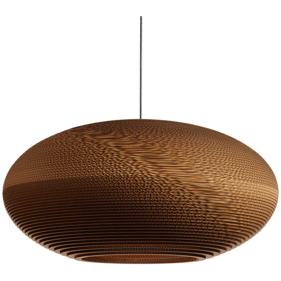 Graypants Pendellampe Disc Braun Karton Ø 60cm E27