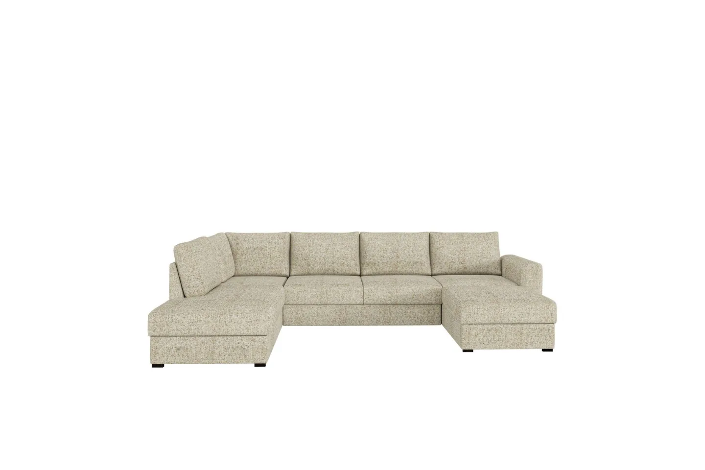 Taberk Bäddsoffa med Divan och Schäslong 4-sits - Beige