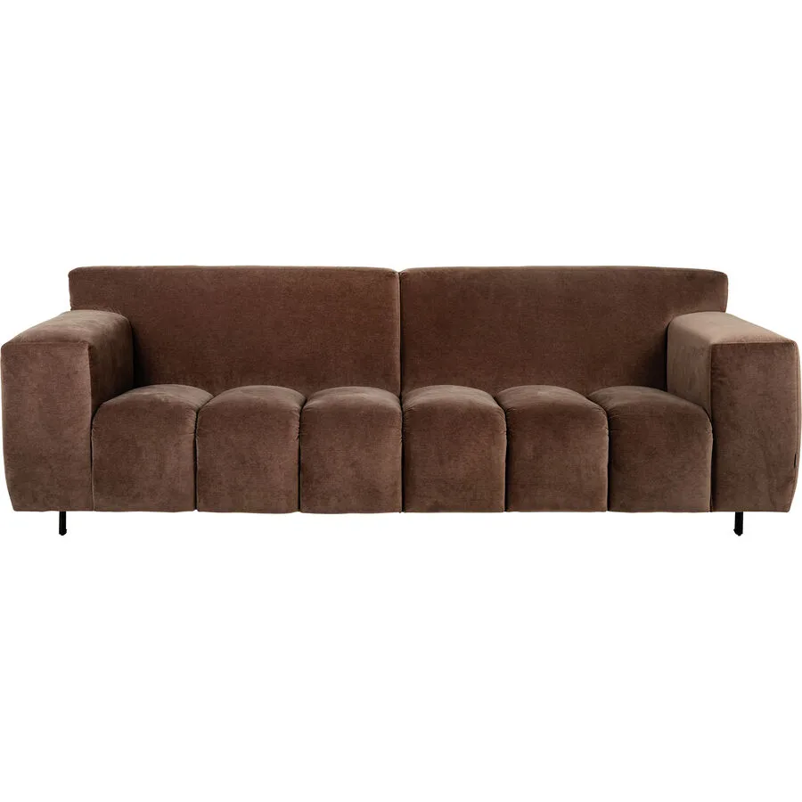 Sofa Vada Stoff mahagoni