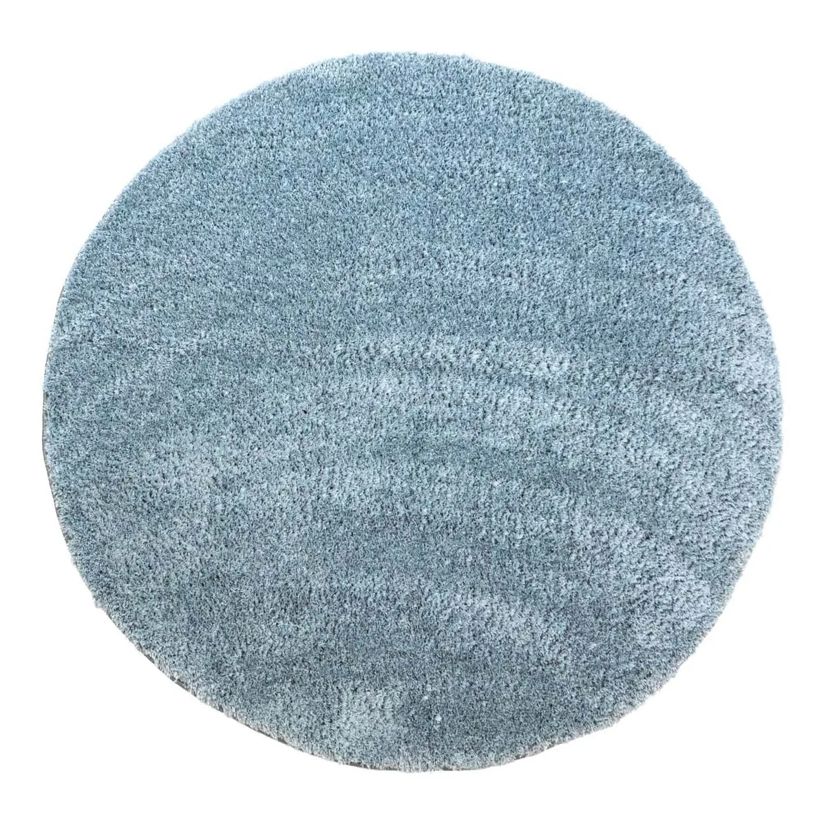 Runde tepper - Soft Shine (turkis) (Størrelse: Ø 160 cm)
