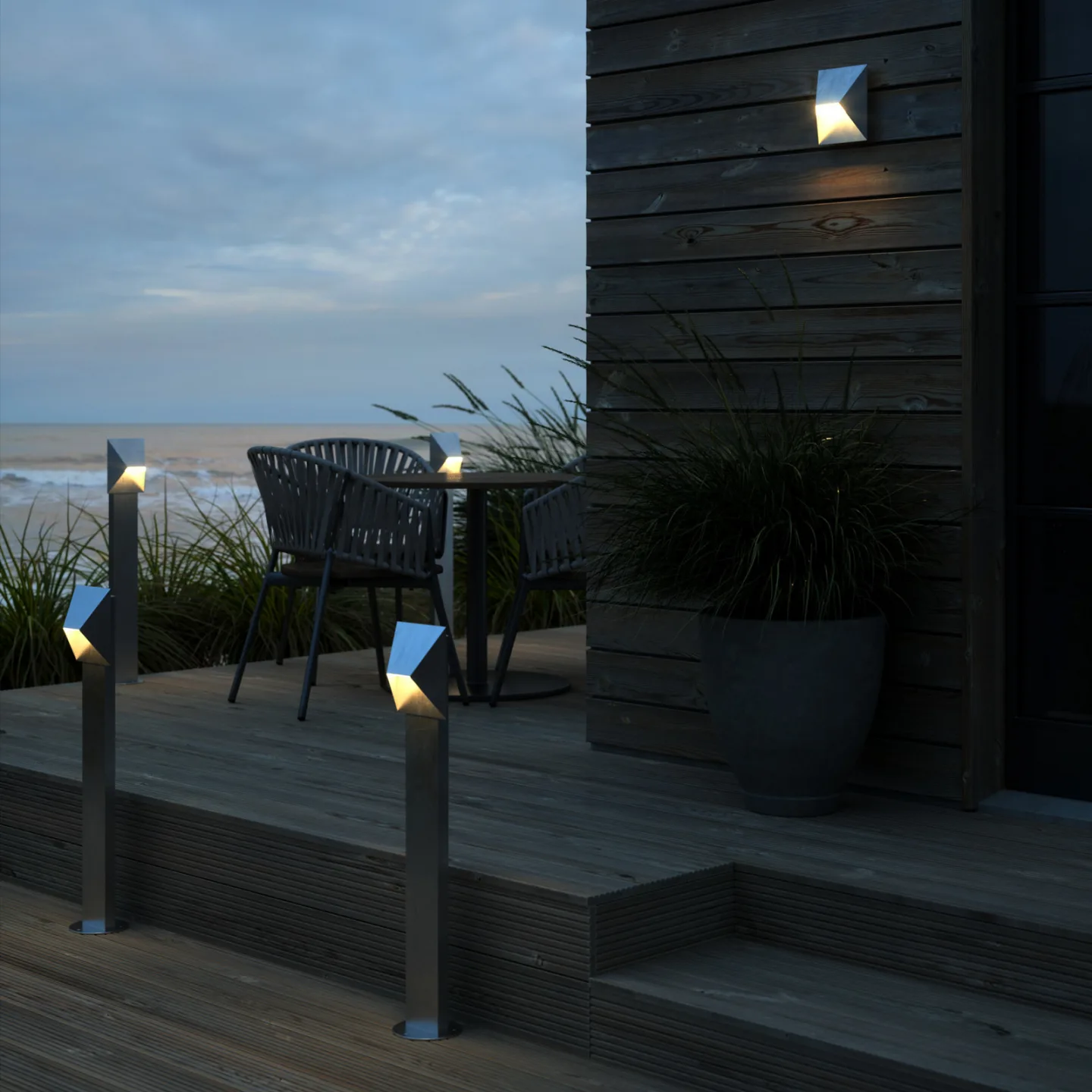 Pontio Gartenleuchte Galvanized Steel - Nordlux Pontio Garden - Modern - Metall - Einflammig