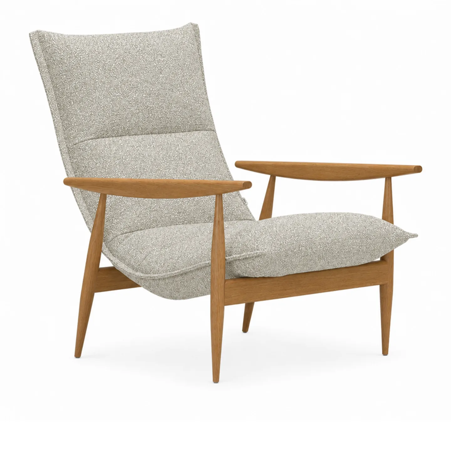 Adea - Tao chair fabric upholstery, natural oak, Bohemian 010 - Fåtöljer - Jukka Setälä