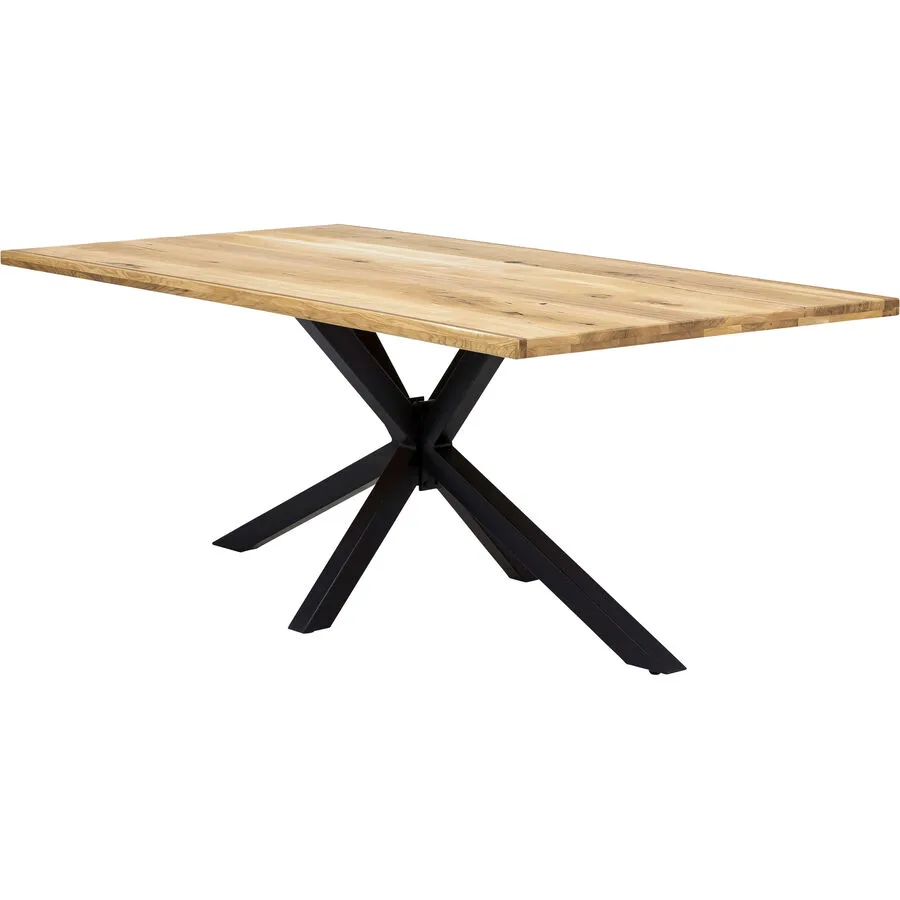 Esstisch Stella natur Wildeiche Massivholz B 180 T 100 cm