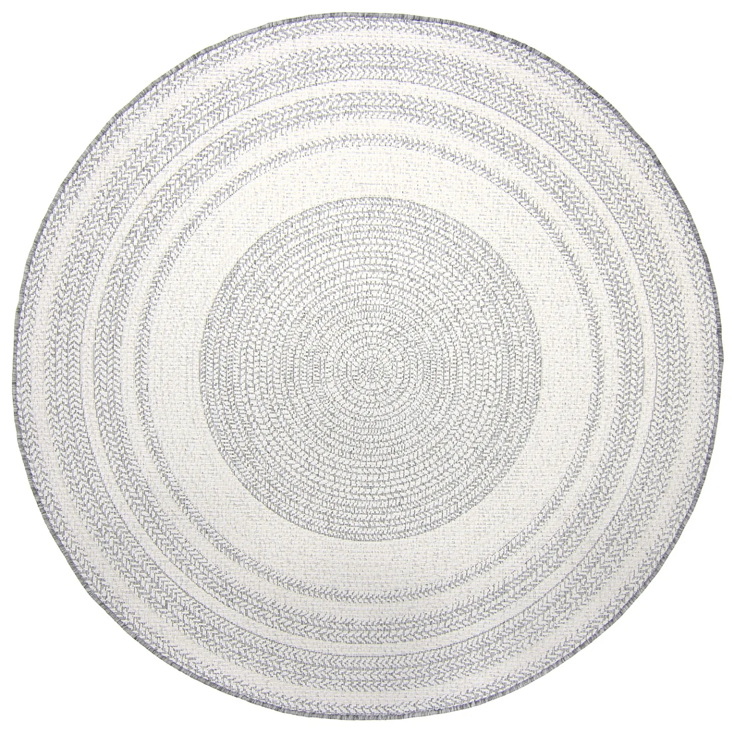 Runde tepper - Indoor/Outdoor Angus (grå) (Størrelse: Ø 160 cm)