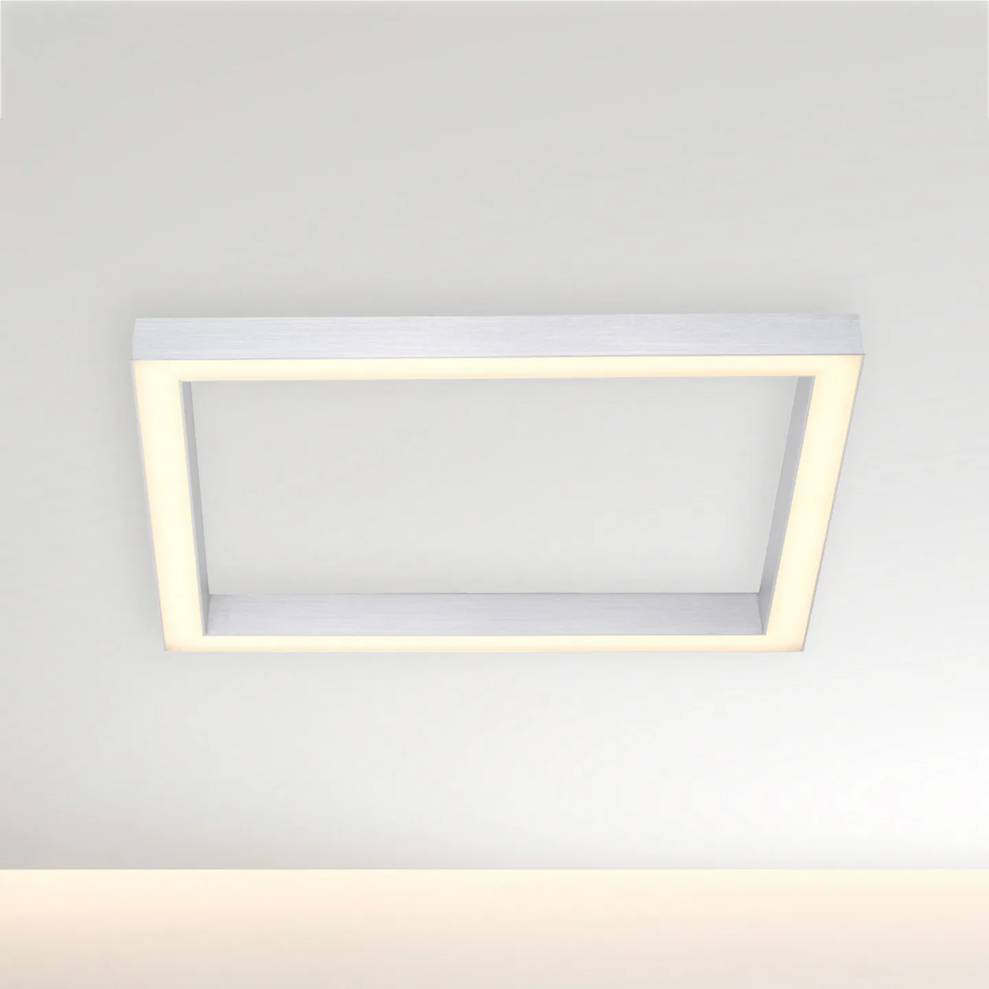 Lines Square LED-Deckenlampe, diamond, 55 cm, CCT - PURE PURE Lines Square - Wohnzimmer - Modern - Metall - Eckig