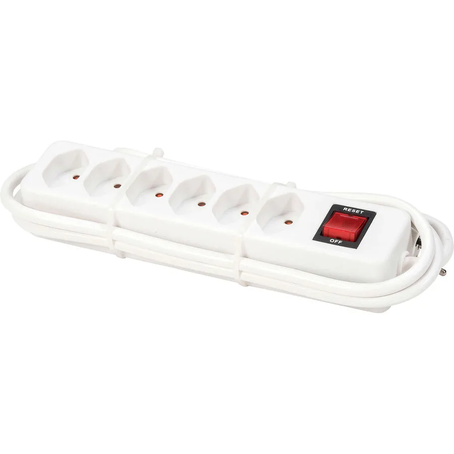 MyDeal Steckerleiste Leno Weiss Kunststoff 8.5 cm