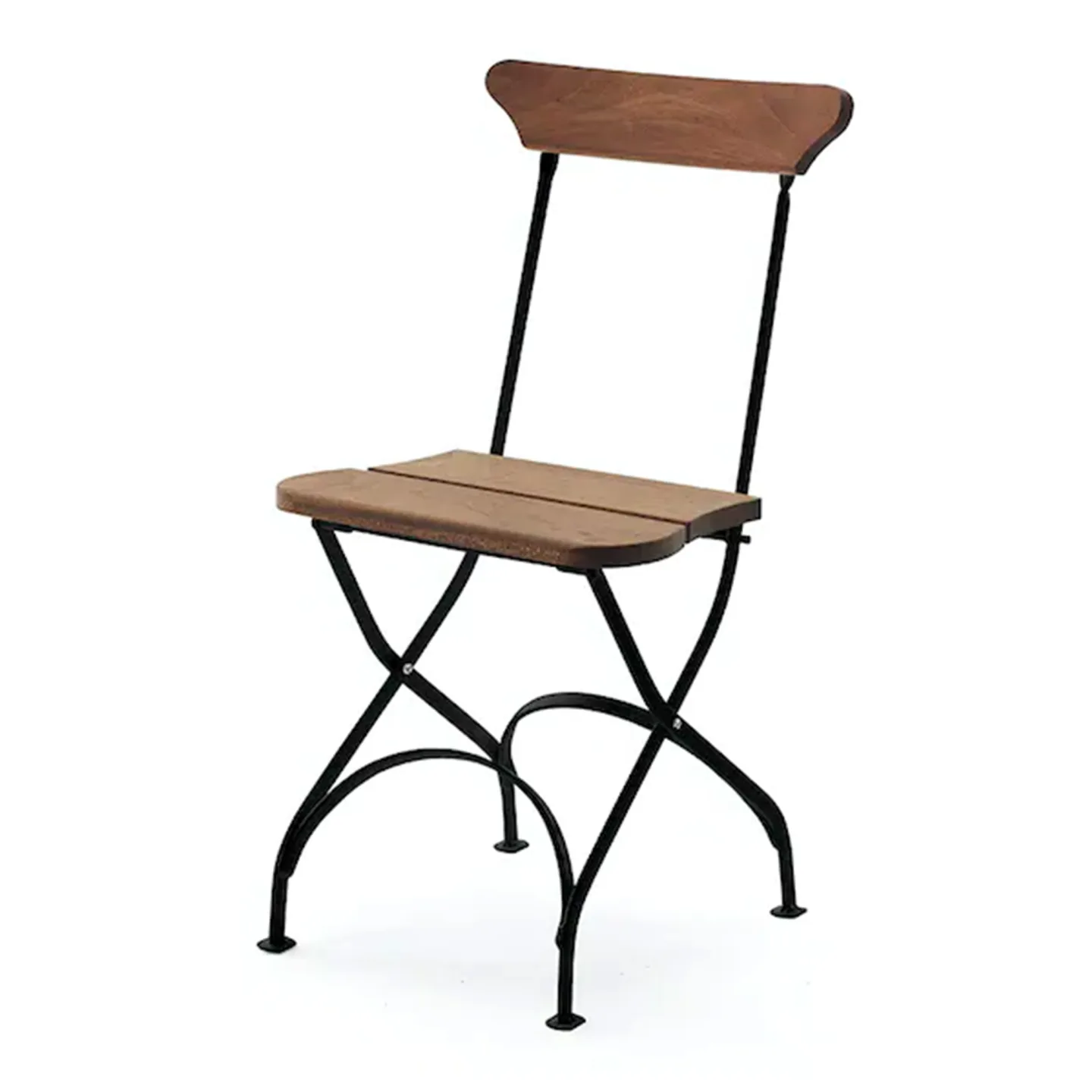 Byarums Bruk - Classic No.2 - Oljad Mahogny/Svartlackerad Aluminium - Matstolar utomhus