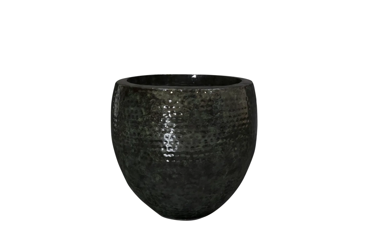 Decofinder Gefäss Thom, Metall, Schwarz H: 37 cm | Schubiger Möbel