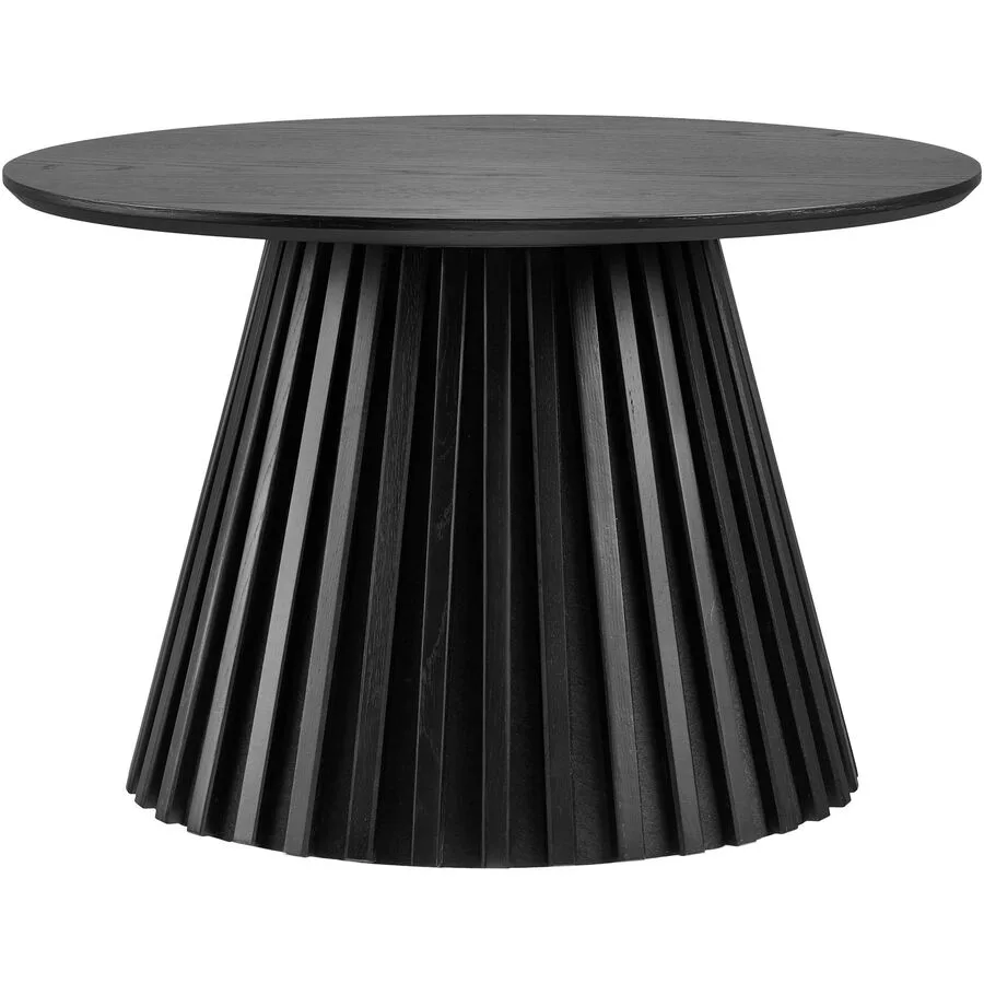 Salontisch Aunira schwarz Eiche Furniert, MDF B 70 H 45 cm