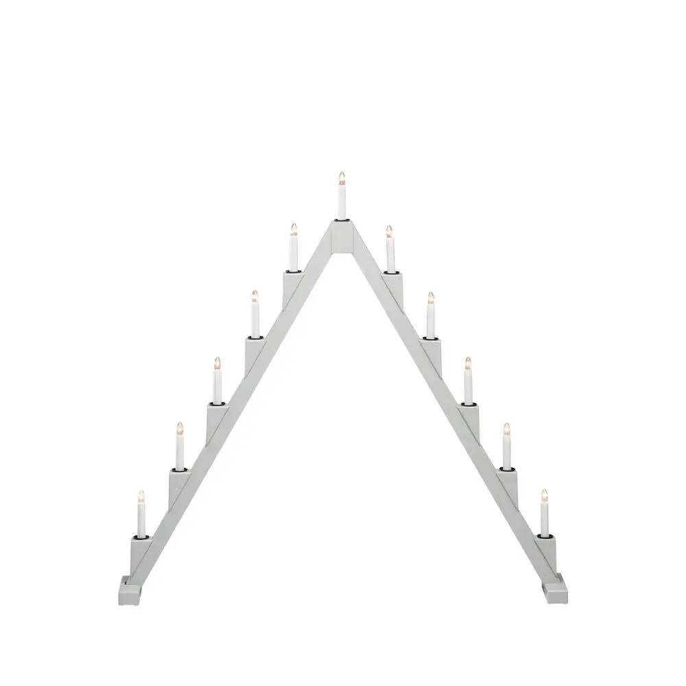 Konstsmide - Elljusstake 11ljus vikbar - Adventsljusstake - Grå