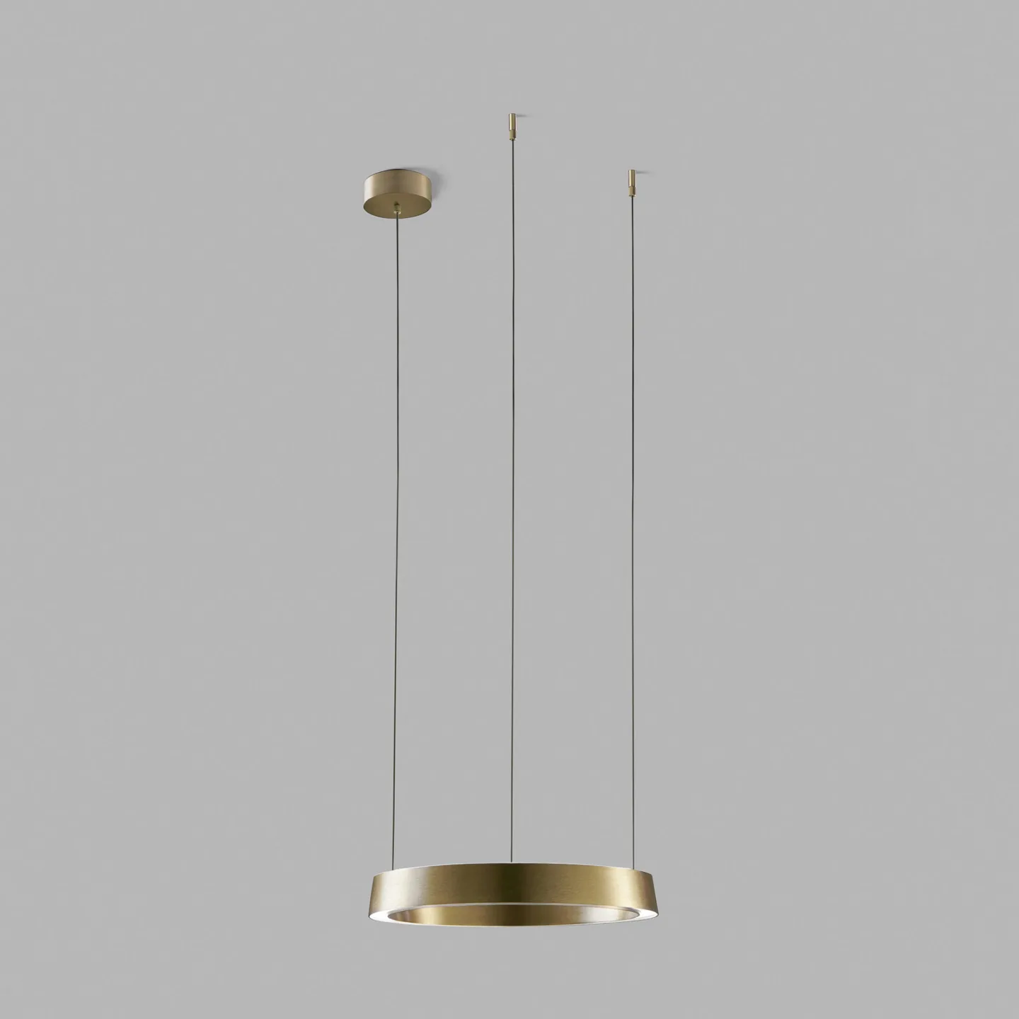 Edge Round LED-Hängelampe, messing, Ø40cm, CCT - Light-Point - Küche - Design - Aluminium - Rund
