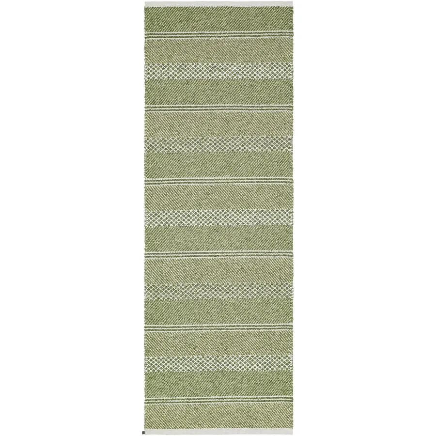 HORREDSMATTAN Teppich Sia olive Streifen Mischgewebe 150 x 210 cm
