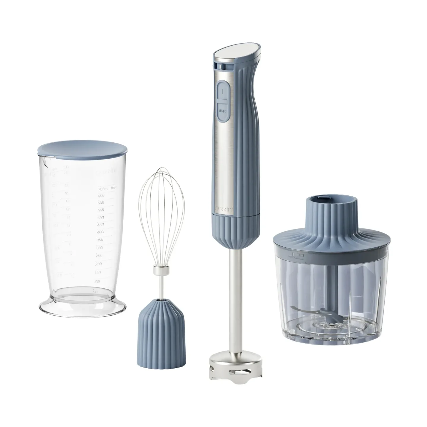 Guzzini Sous chef Stabmixer Navy blue, 4-teilig