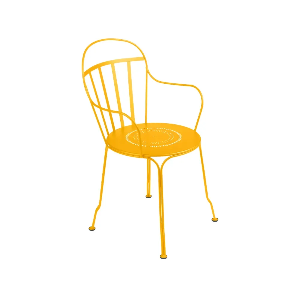 Fermob Louvre karmstol Honey (gul)