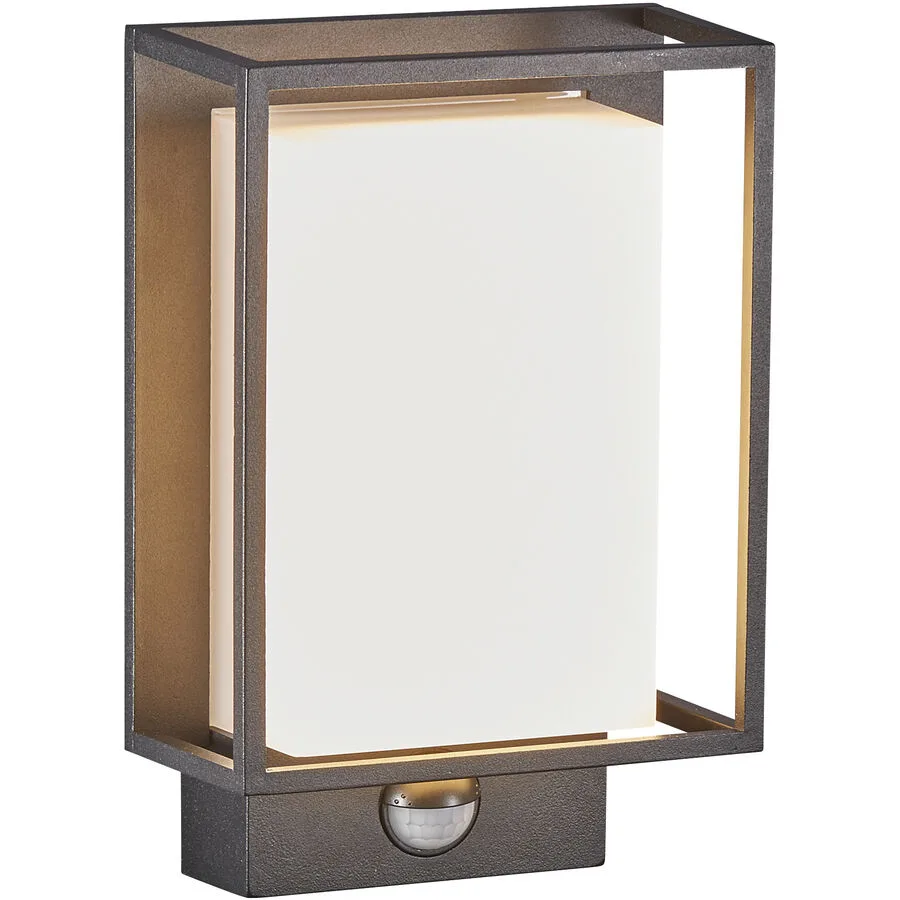 NORDLUX Wandlampe aussen Nestor Schwarz Aluminium 14.7 cm 22.1 cm - LED - Lichtfarbe: Extra warmweiss - LED Energiesparlampen