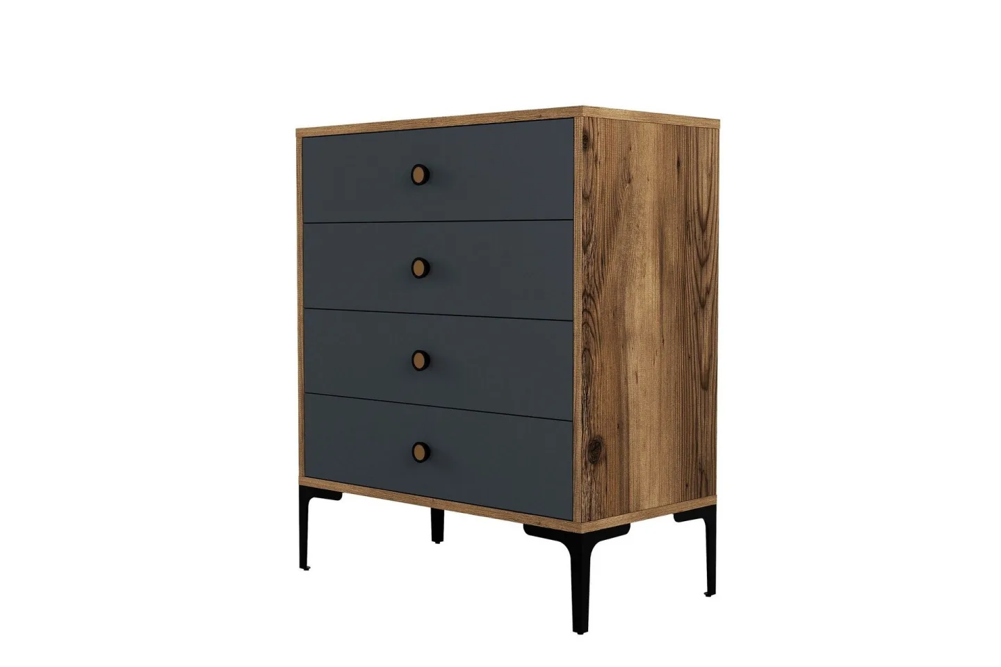 Ameias Byrå 76x90,7 cm Brun/Antracit - Hanah Home