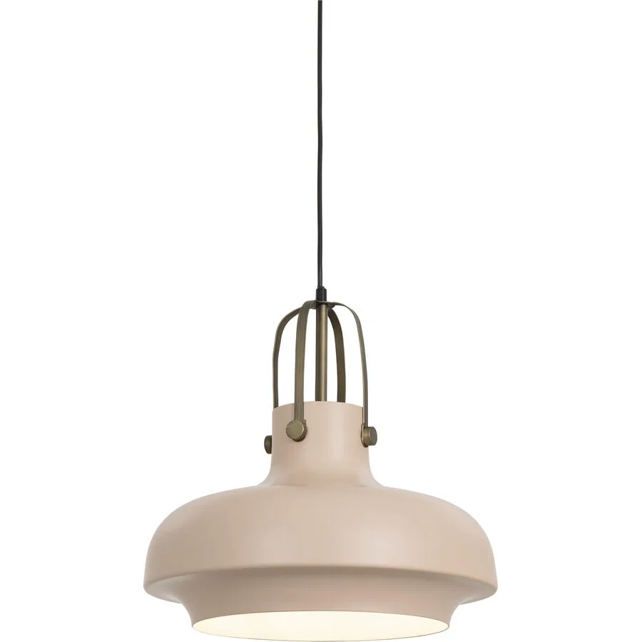 Pendellampe Nuru Beige Aluminium 35 cm 100 cm - Farbe: beige/rosa