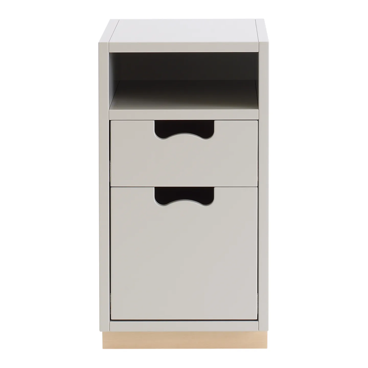 Asplund - Snö G3 Björksockel Dark Sand - Sängbord - Thomas Sandell & Jonas Bohlin - Beige - Trä