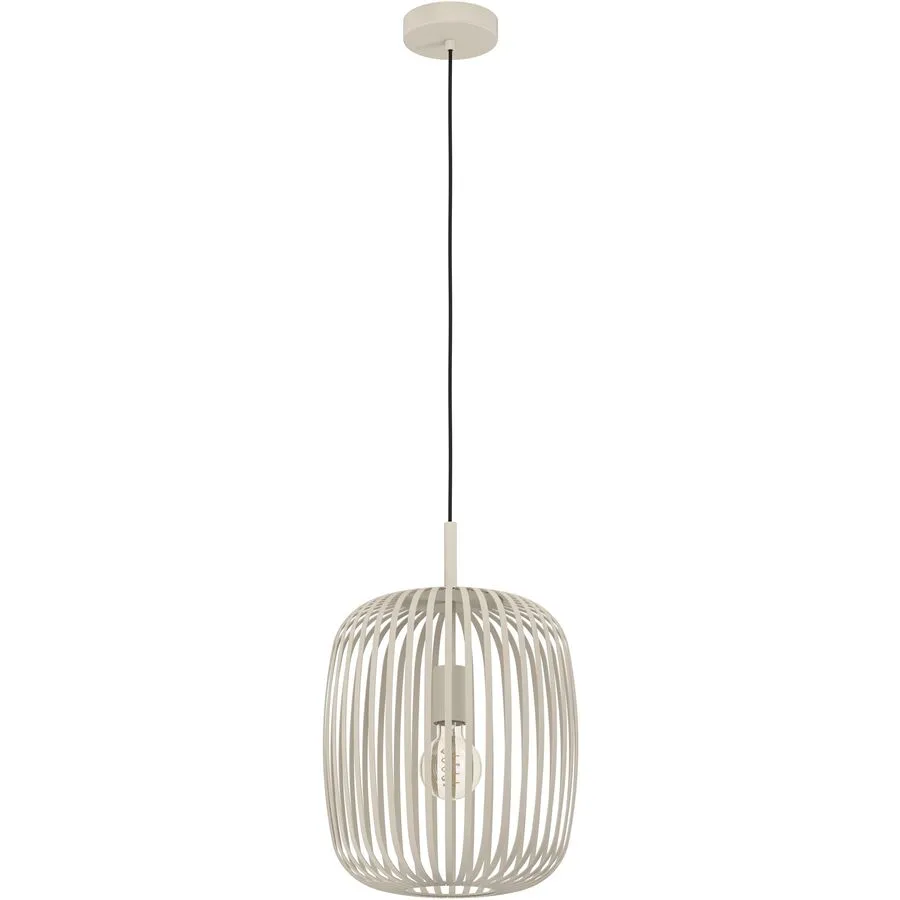 Eglo Pendellampe Romazzina Beige Stahl 32.5 cm 110 cm - Farbe: sand