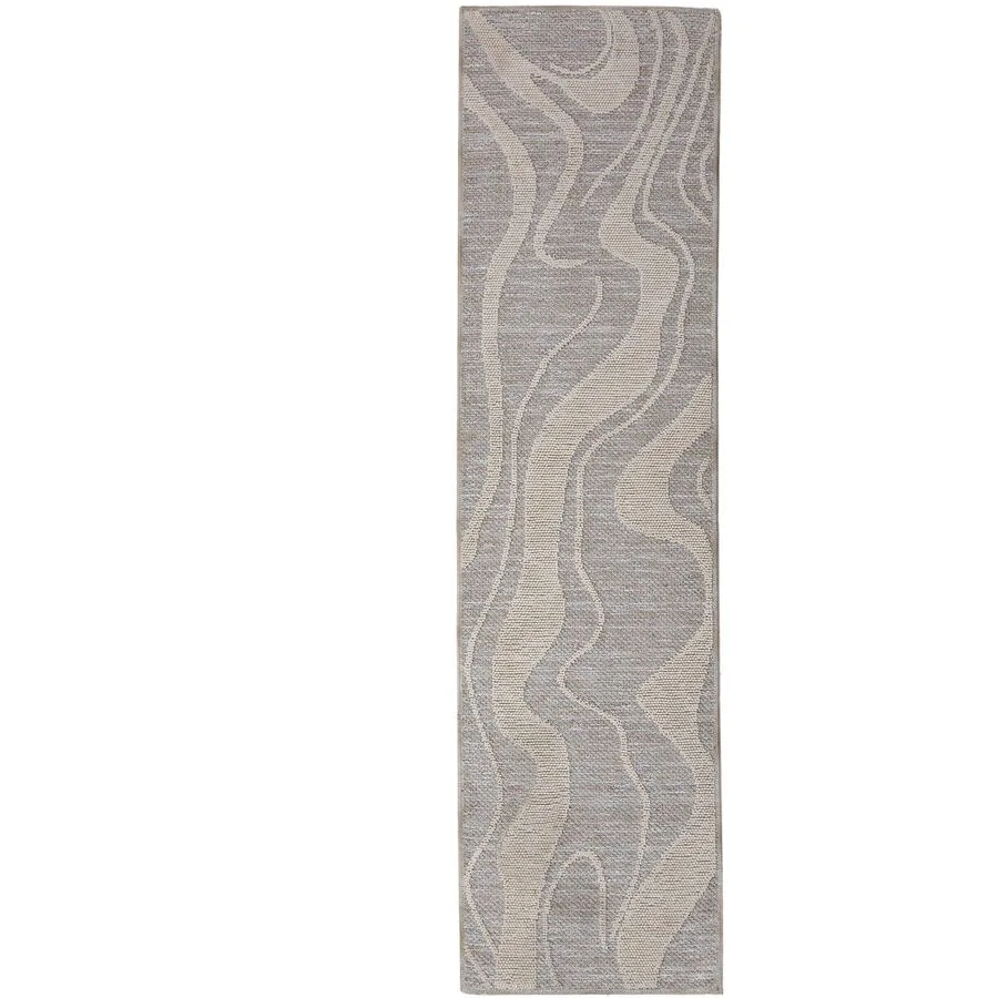 Teppich Fluxi Grau Polyester 78 cm 230 cm - Farbe: hellgrau