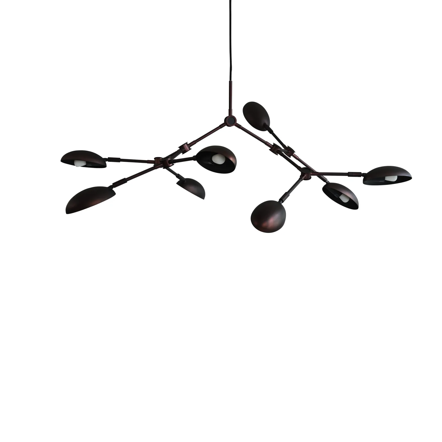 101 Copenhagen - Drop Chandelier Mini Burned Black - Takkronor - Kristian Sofus Hansen,Tommy Hyldahl - Svart
