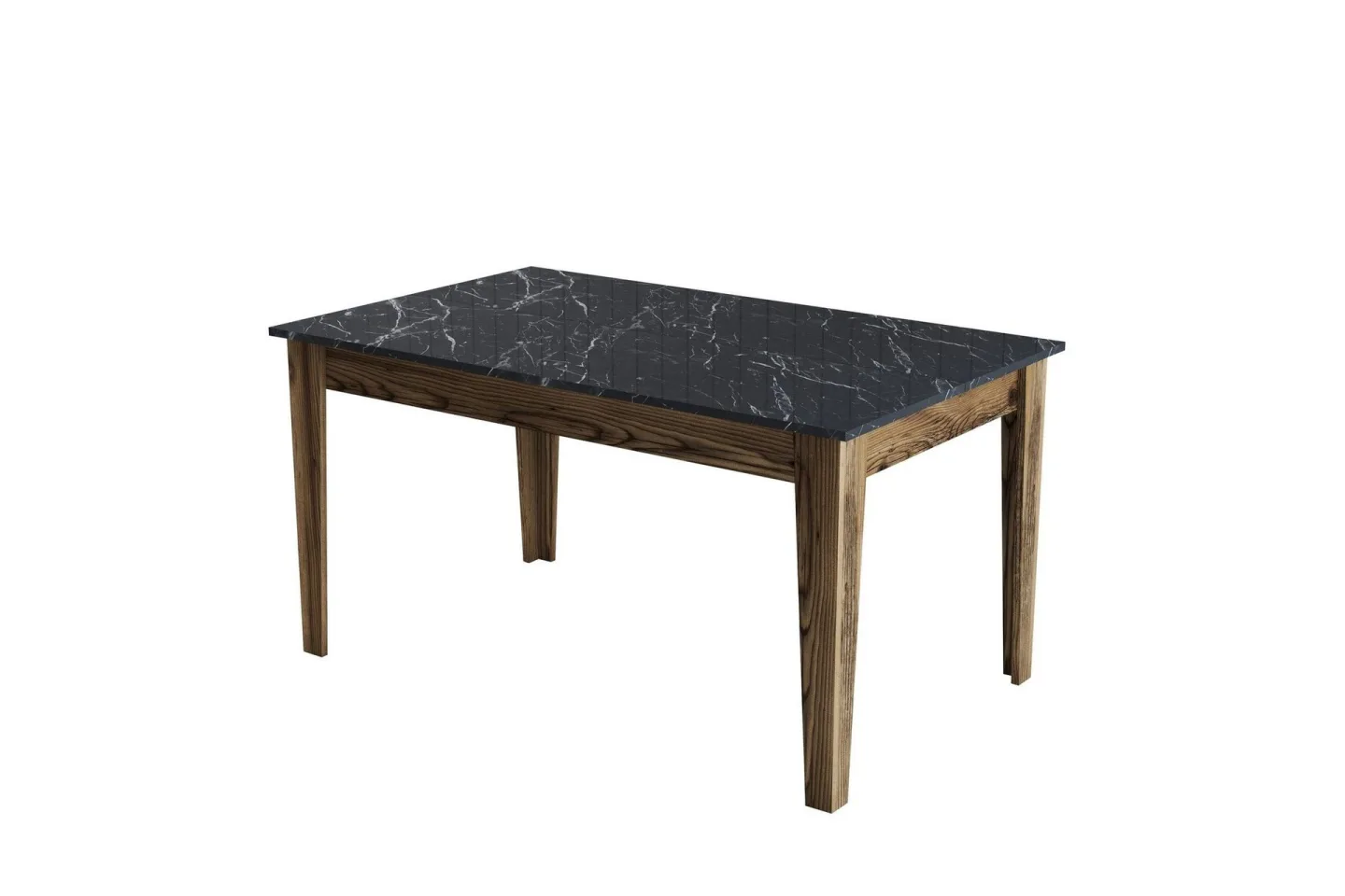 Lissione Matbord 145x88 cm Brun/Svart - Hanah Home