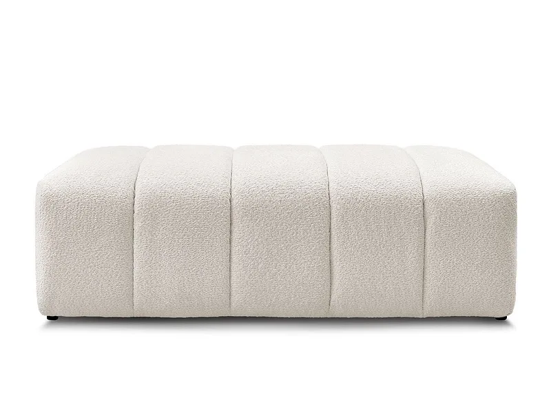 Hocker BOBOCHIC ANNECY 70x140x45cm boucle-stoff weiss