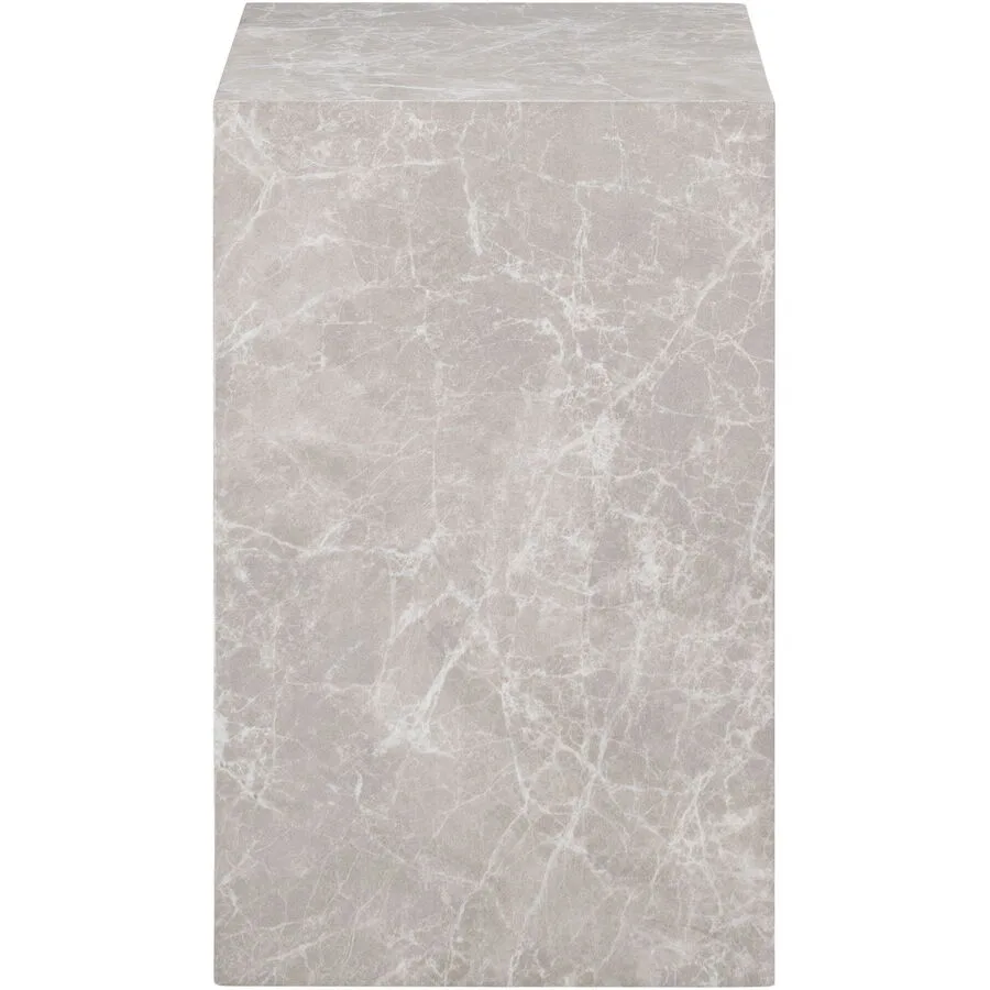 Beistelltisch Zolano marmor grau MDF B 30 H 50 cm