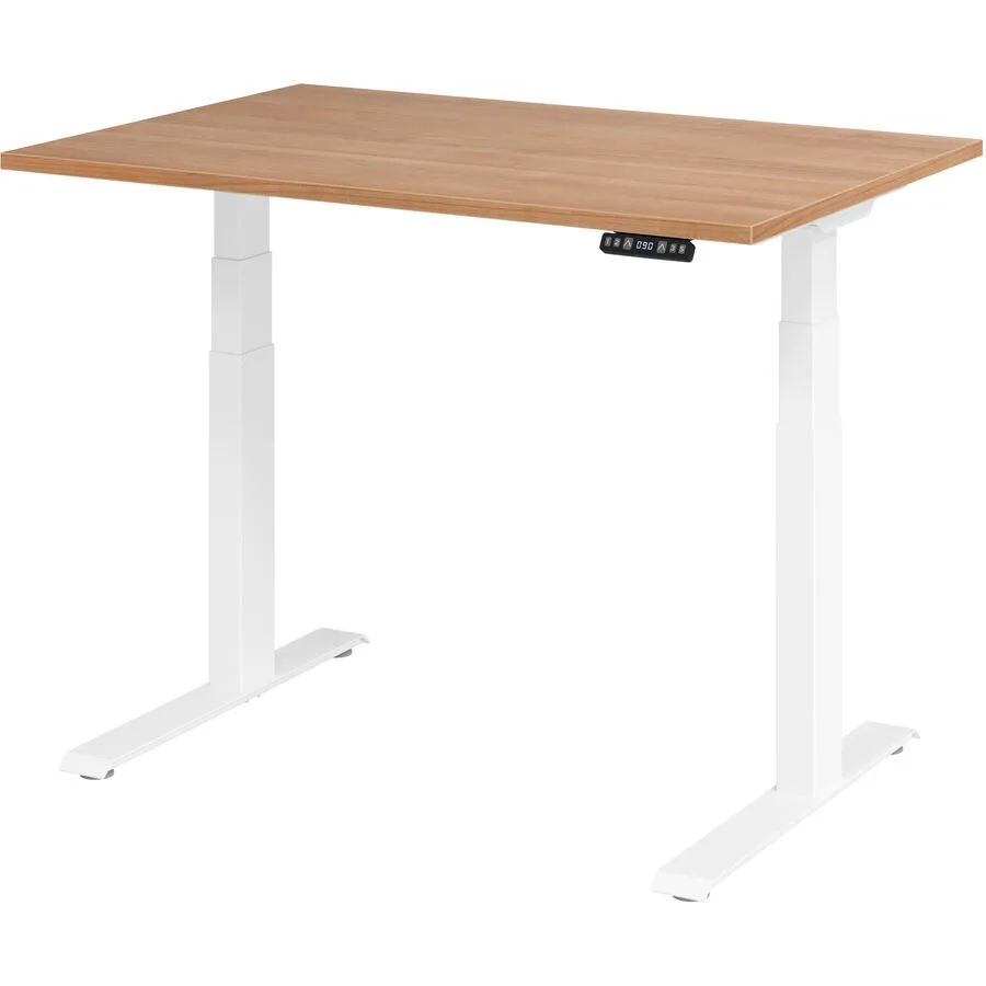 Schreibtisch Office nussbaum Holzwerkstoff B 120 T 80 cm