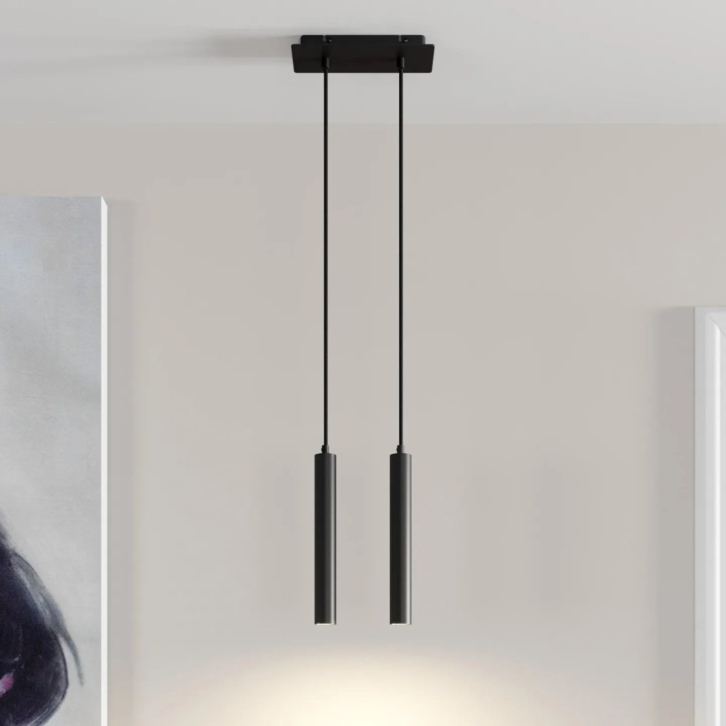 Franka 2 Pendel Black - Arcchio - Stue - Moderne - Metal - Med flere lyskilder