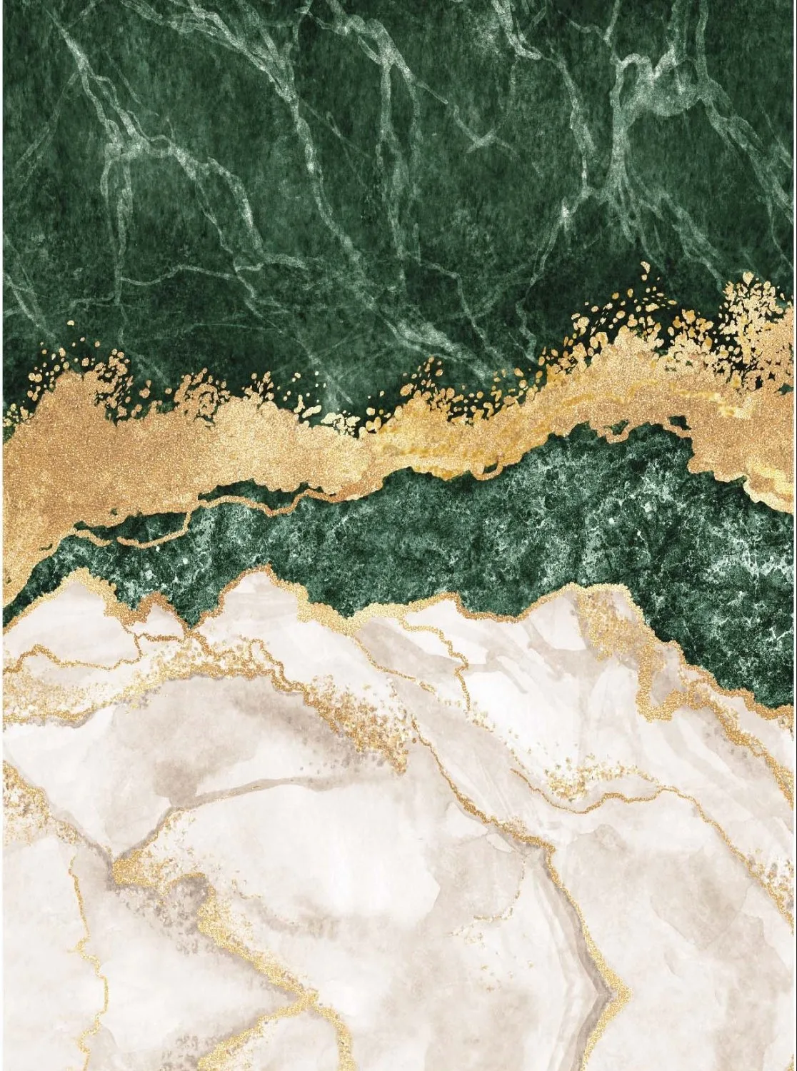 Wilton-teppe - Padova (grønn/hvit/gull) (Størrelse: 130 x 190 cm)