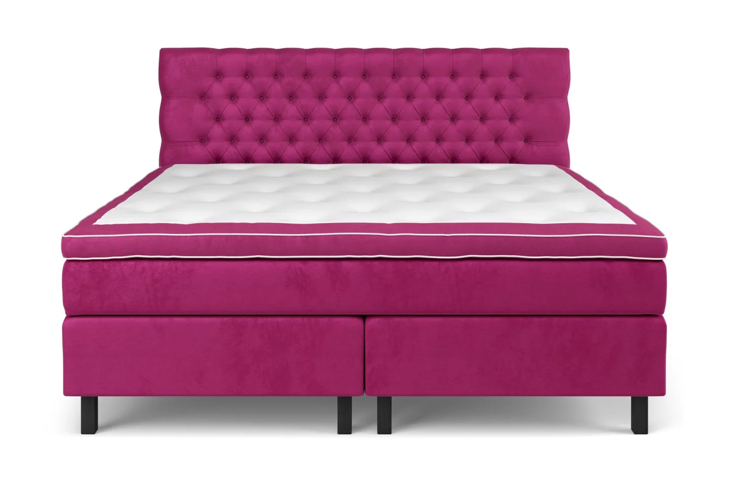 Celine Kontinentalsäng 210x210cm - Rosa/Sammet