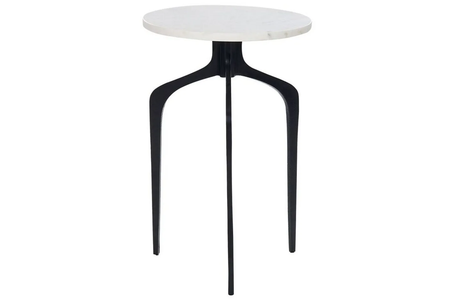 Fowler Sidobord 36 cm - Vit/Svart