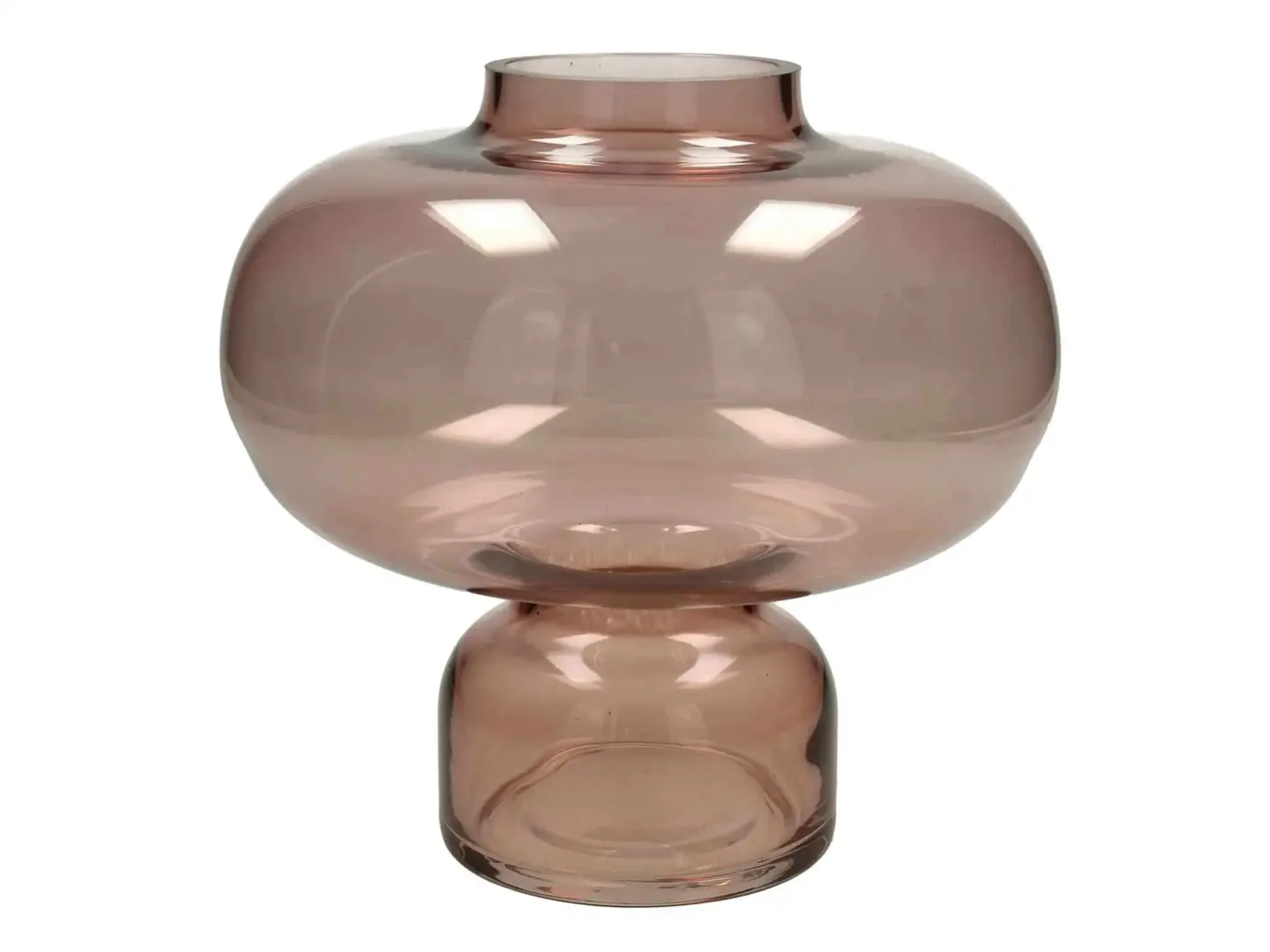 Kersten Vase Glas, Rosé H: 20 cm | Schubiger Möbel