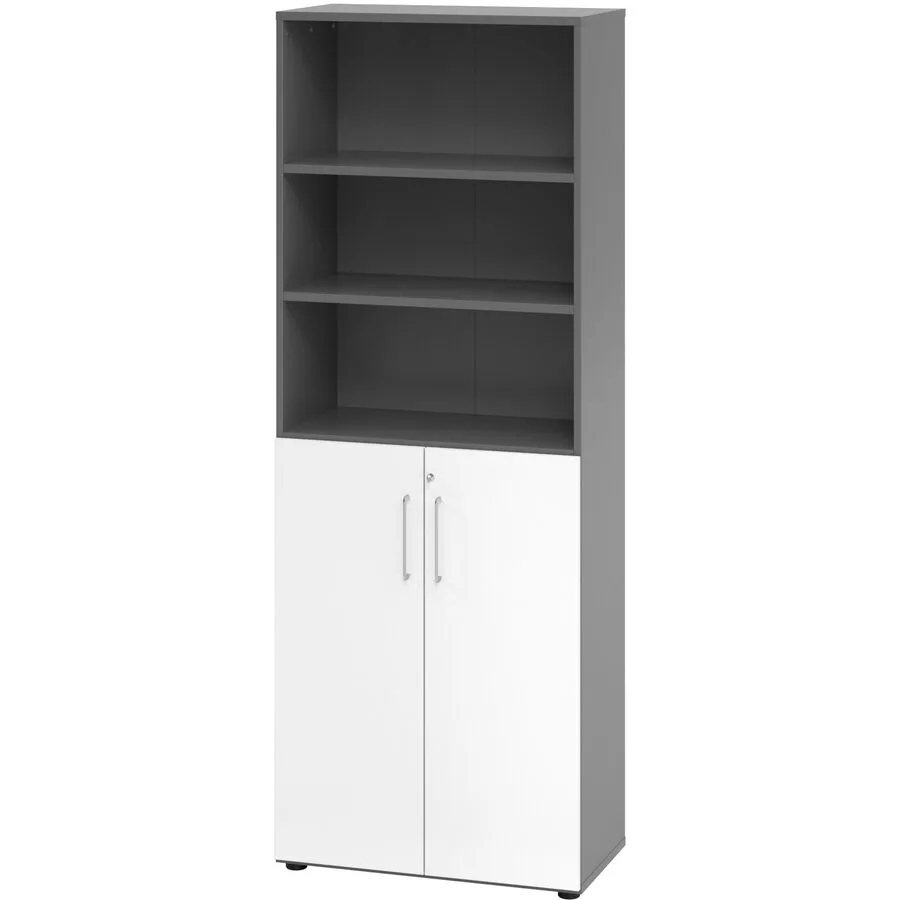 Aktenschrank Office weiss, grau Holzwerkstoff B 80 cm H 215.4 cm
