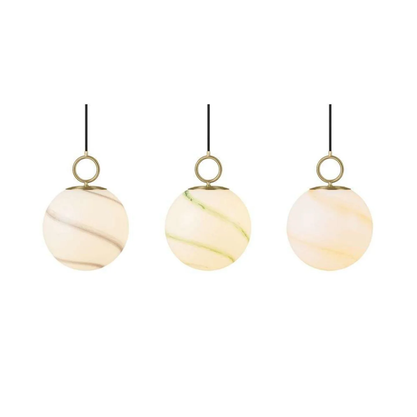 Stockholm Pendel Ø25 Marble Green - Halo Design - Stue - Glas