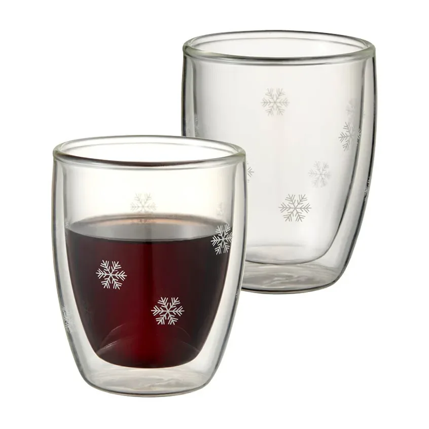 Dorre Snöstjärna dubbelväggigt glas 2-pack 13 cl