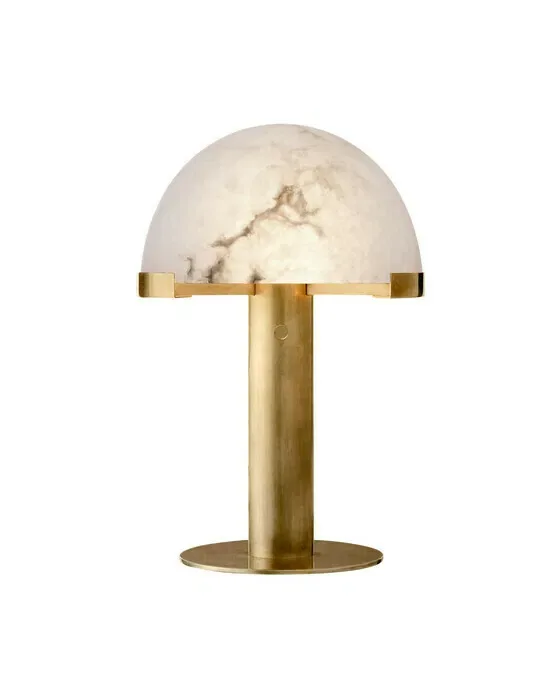Melange skrivebordslampe messing