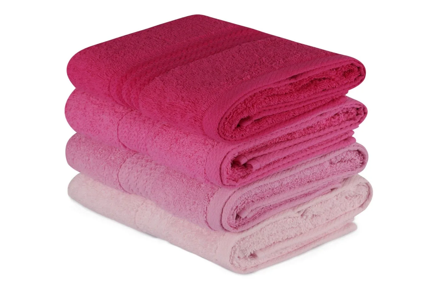 Hobby Handduk 50x90 cm 4-pack - Rosa