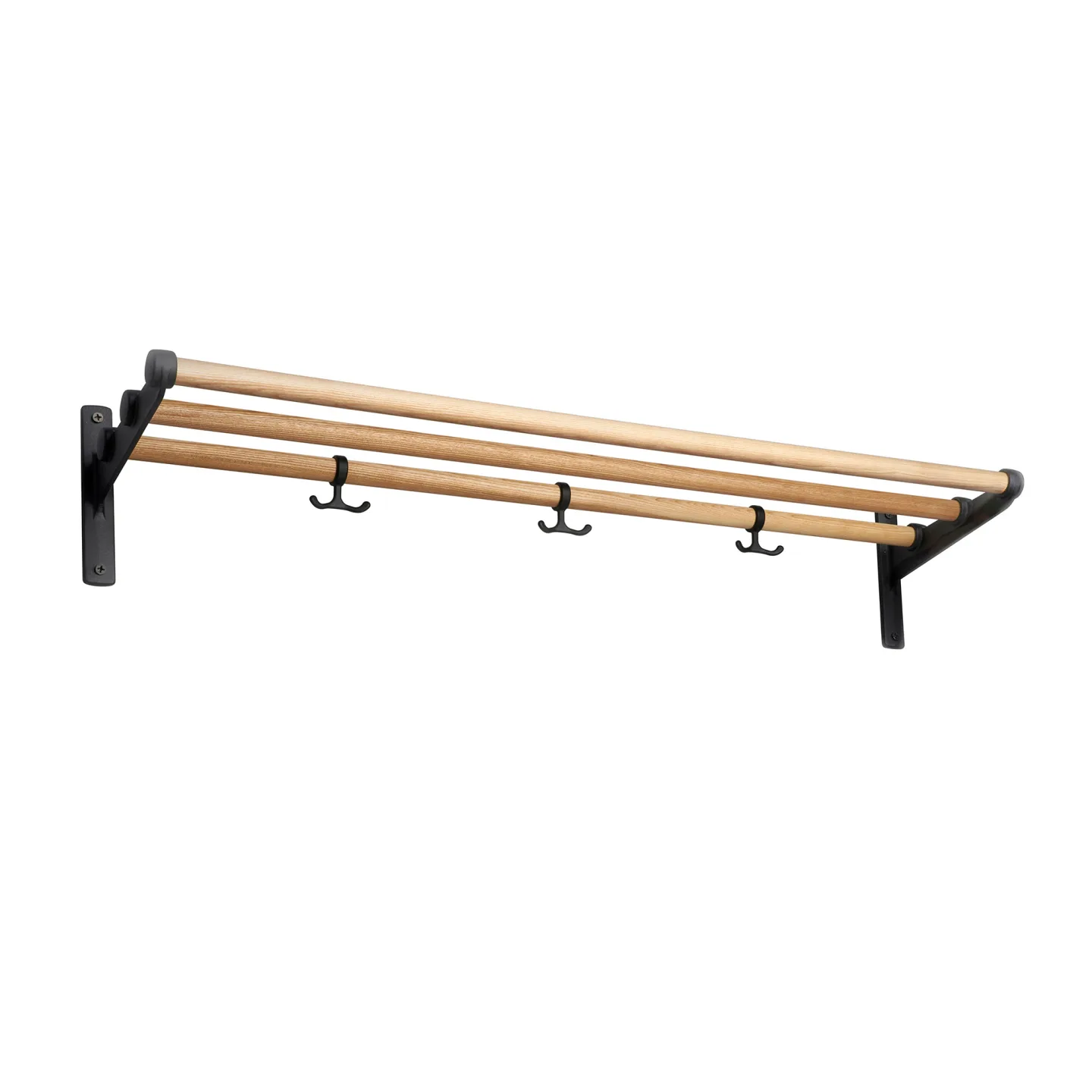 Essem Design - Nostalgi Hatthylla/Skohylla Ask/Svart, 100 cm - Hatthyllor och skohyllor - Gunnar Bolin - Träfärgad,Svart - Metall/Trä