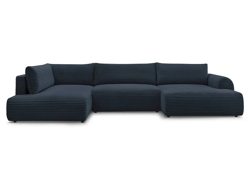 Wohnlandschaft BOBOCHIC LUCIEN Cord-Stoff dunkelblau