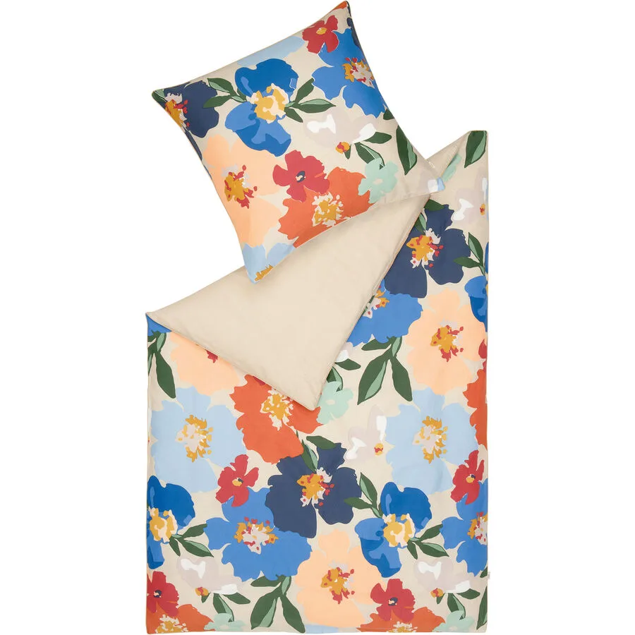 Esprit Duvetbezug Charlotte lila Blumenmuster Baumwolle 200 x 210 cm