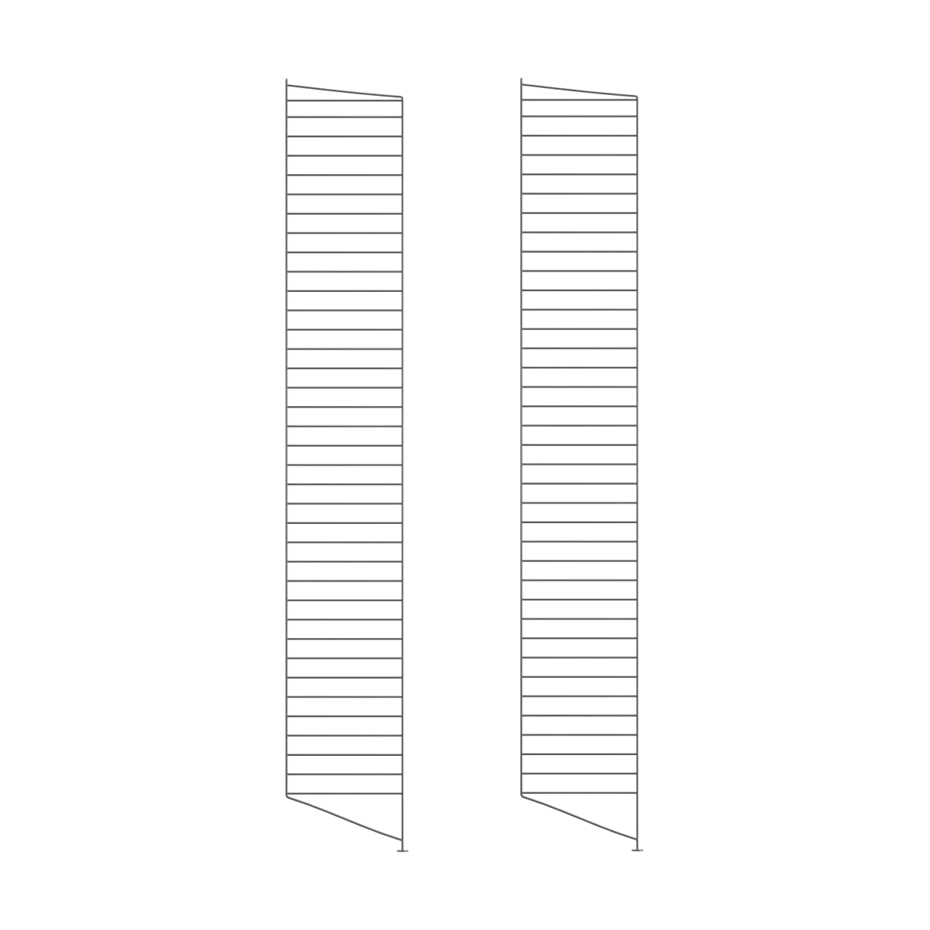 String String golvgavel Mörkgrå, 200x30 cm, 2-pack
