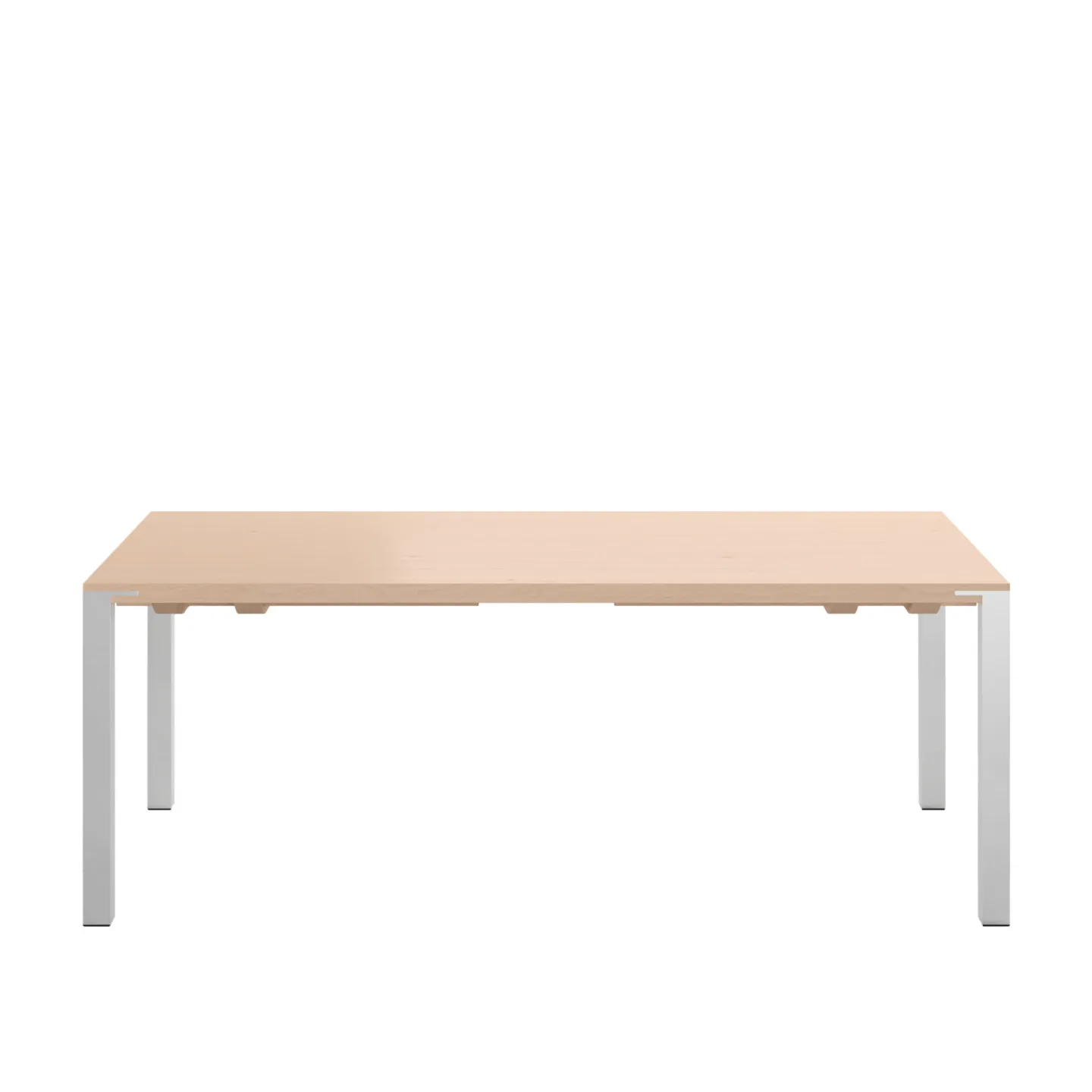 Naver Collection - GM 2112 Bord, 200 x 100 cm, Skiva i Oljad valnöt, 2 tilläggsskivor i samma trä, Ben i borstat rostfritt stål - Matbord - Nissen & Gehl - Träfärgad - Metall/Trä