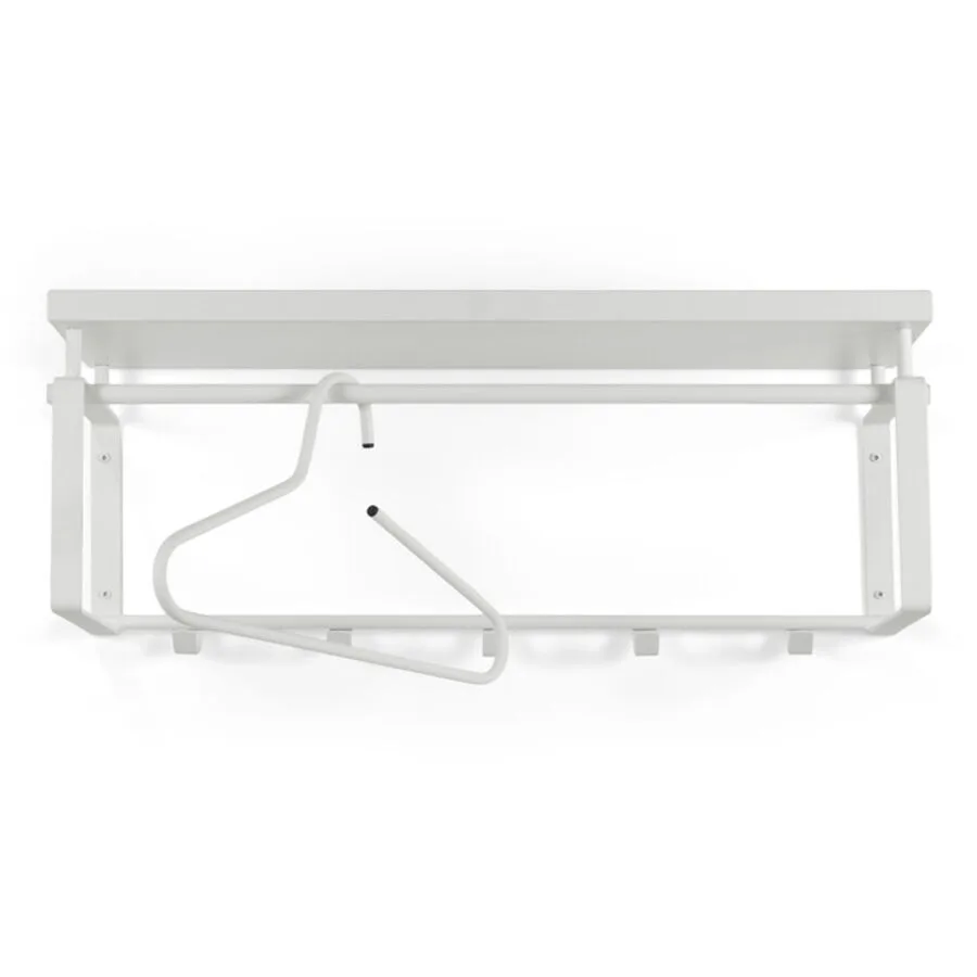 Spinder Design Garderobe Hesta weiss Stahl/Melanin H 28 cm