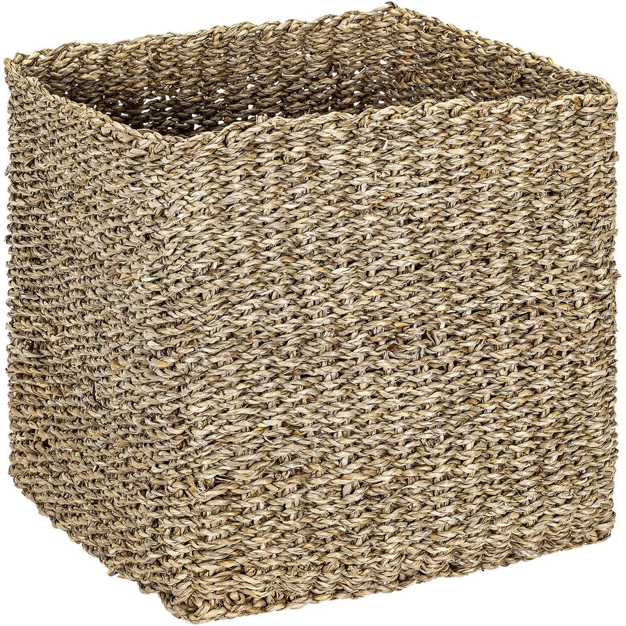 Korb Leano H30xB30xL30 braun - Material: Seegras