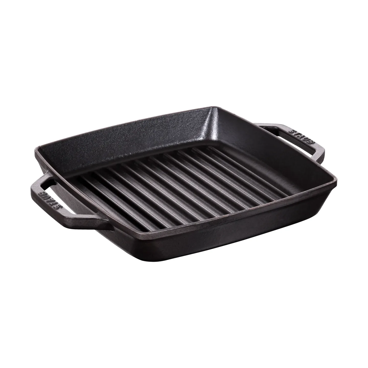 STAUB Staub Pure Grillpfanne Gusseisen quadratisch schwarz 23 cm