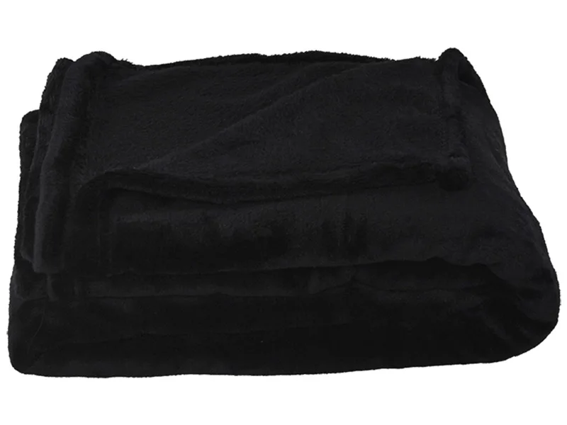 Decke MOLY120 120x160cm schwarz unifarben